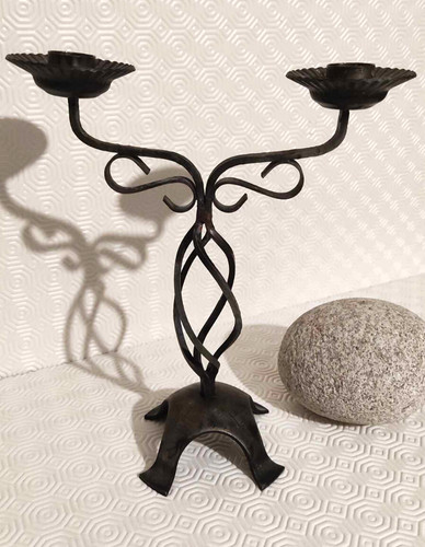 Chandelier fer forgé fait - chandelier,