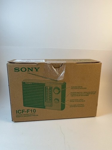 Sony icf f10 portable - am/fm,