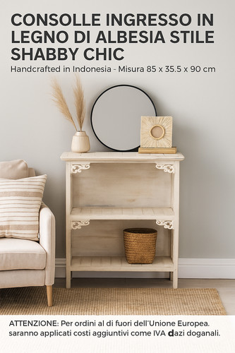 Console entrée shabby - console,