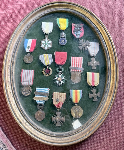 Militaria cadre medailles - cadre,