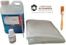 RESINE POLYESTER 2kg + 2m² de