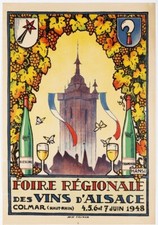 COLMAR VIN ALSACE 1948 Rptb -