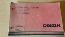 Goizin charrue R40 13" 14" : notice d'utilisation et d'entretien