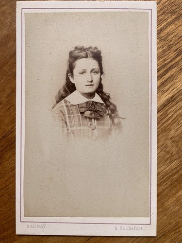 Photo carte cdv portrait femme - photo,