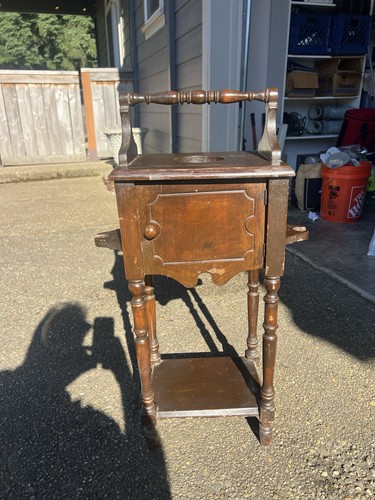 Antique oak smoker - antique, stand