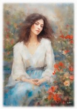 Tableau création originale - Portrait  impressionniste