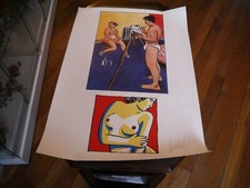 SERIGRAPHIE LE PEINTRE PAR LOUSTAL SIGNE