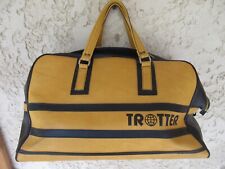 Sac sport TROTTER vintage années 70 80 football bag collection bolso jaune noir