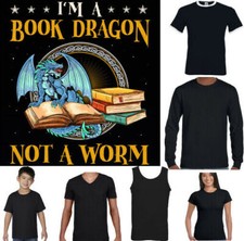 Livre Dragon T-Shirt Ver Lecture Anglais Professeur Auteur Harry Potter Jour