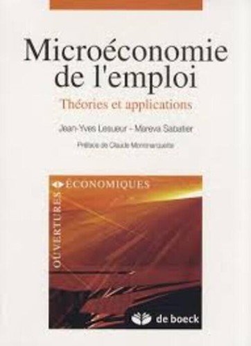 Microéconomie emploi - microéconomie, l'emploi