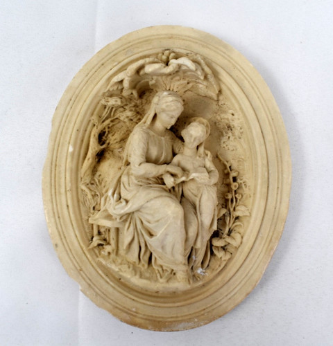 Bas relief religieux sainte - relief,