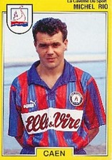 028 MICHEL RIO SM CAEN STICKER PANINI FOOT 1991 1992