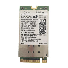 Carte HP hs3210 FIBOCOM H380-GL HSPA+ module mobile M.2 WWAN 860726-001 HP ZBook