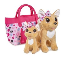 Simba - 105893213 - Chi Chi Love Happy Family 2 Peluches WT Sac avec Pochette