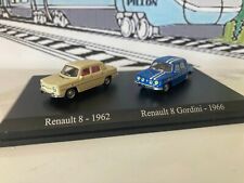 coffret voiture atlas renault 8 1962 et gordini 1966 échelle ho 1/87