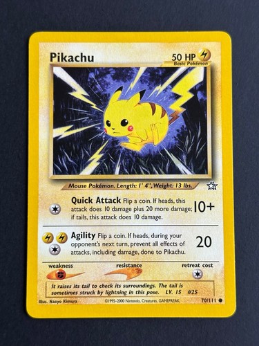 Carte pokemon pikachu - carte,