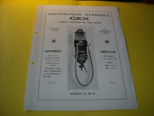Feuillet epoque pompe a - epoque,