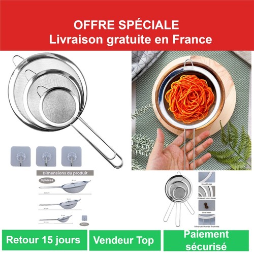Passoire inox pièces - inox, avec