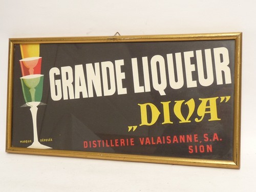 Plaque publicitaire alcool