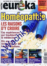 Eurêka n°39 du 01/1999 Homéopathie  Mer de glace Alpes Limule Internet