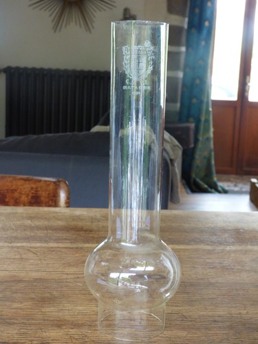Verre lampe pétrole - lampe,