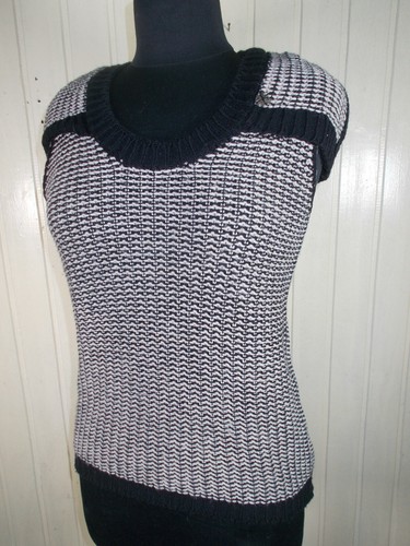 Pull grosse maille noir - , et