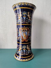 Grand vase cornet en faïence