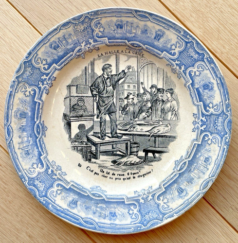 Assiette parlante faïence - parlante,
