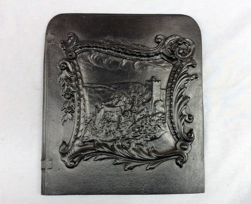 Plaque fonte bas relief - fonte,