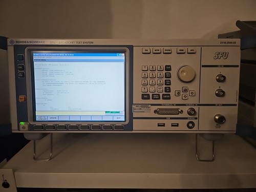 Rohde schwarz sfu - &, broadcast