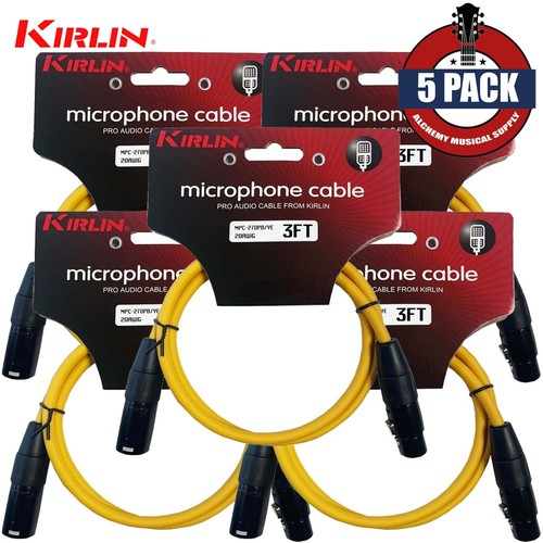 Pack kirlin 3ft xlr - 5-pack,