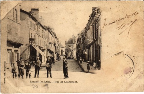 Cpa luxeuil les bains - luxeuil-les-bains, rue