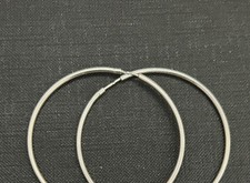 Boucles d'oreilles Créoles argent massif