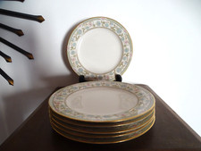 6 assiettes porcelaine Noritake Ivory China décor Miyoshi Japan vintage Ø 21 cm
