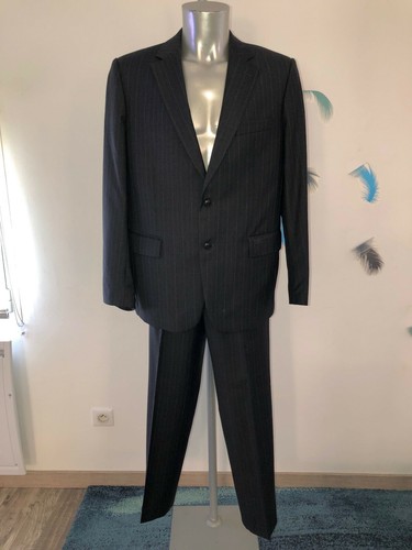 Costume rayé anthracite - costume,