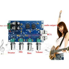 NE5532 Stereo Pre-amp Preamplifier Tone Board 12-24V AC Amplifier Board