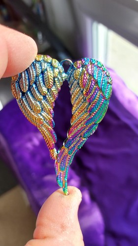 Pendentif ailes ange métal - d'ange,