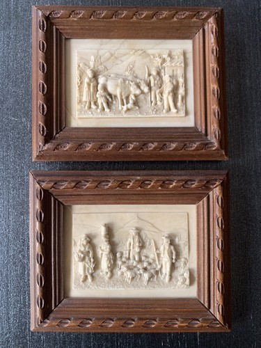 Paire cadres bois - cadres, bas