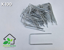 100 piquets de fixation pour bàche toile paillage et anti-mauvaises herbes Ø4mm