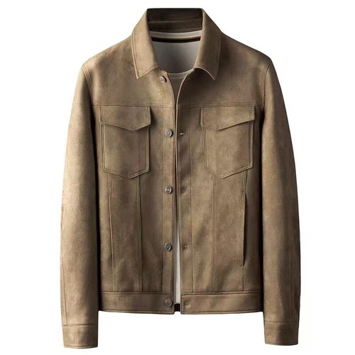 Hommes faux daim - cuir, veste