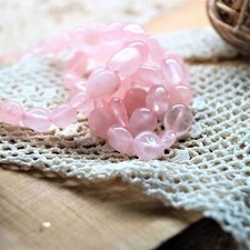 Perles Quartz rose naturel 6*8