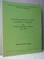 BRGM. RÉSUMÉ PRINCIPAUX