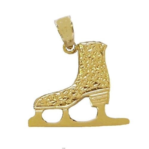 Pendentif patin glace en - de,