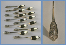 12 cuillères à café Argent