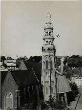 Parc d'attraction, Hollande Vintage silver print Tirage argentique  18x