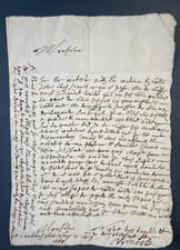 Lettre datée du 4 Novembre 1668, fermée par 2 cachets de Cire rouge
