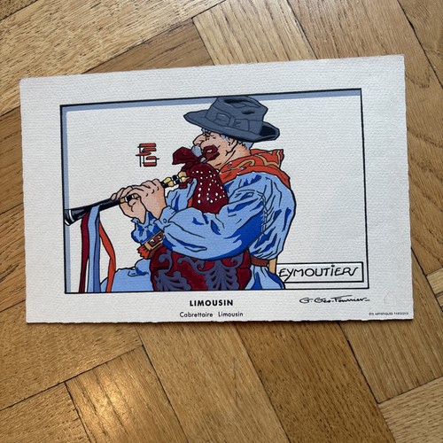 Estampe gouache pochoir - pochoir, géo