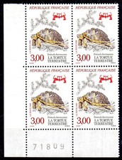 france.bloc de 4 numéroté du