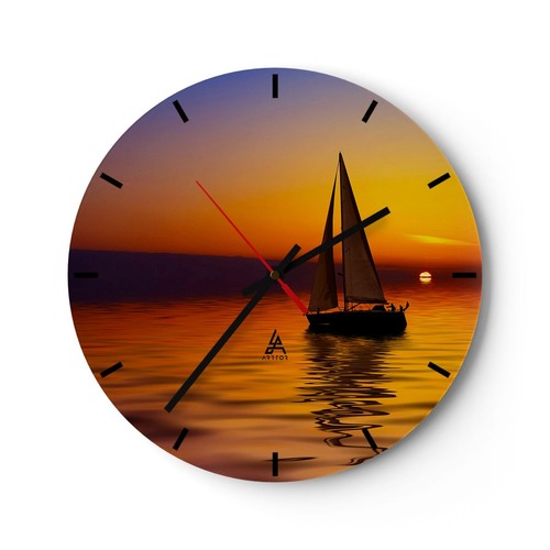 Horloge murale verre - murale,