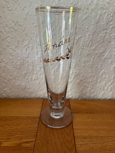 Ancien verre biére - à, prénom